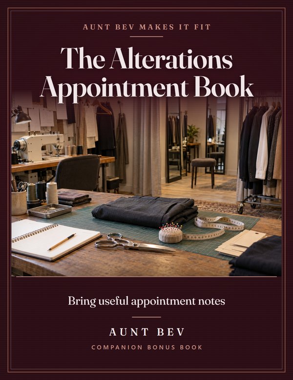 The Alterations Appointment Book bonus book cover